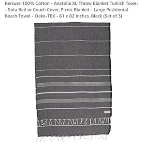 Bersuse XL Turkish Towel / Throw Blanket